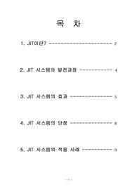 JIT(Just in time) 생산관리
