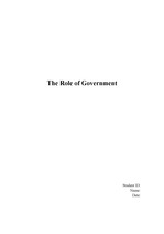 the role of government(정부의 역할 변화)