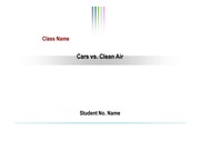 영문 프리젠테이션- 자동차와 공기오염