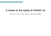 A review of the safety of DHA45-oil : 논문 정리발표 ppt