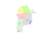 [파워포인트 지도] 전국 광역시 및 도별 지도