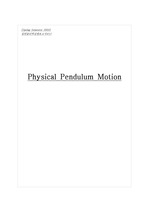 일반물리학실험보고서-Physical pendlum motion