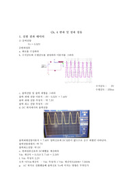 [전자회로실험] 반파 및 정파 정류 결과