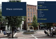 해외 보행자 쇼핑몰 사례 분석 Ithaca commons