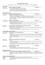 영문이력서(Professional Resume): 외국계기업 합격