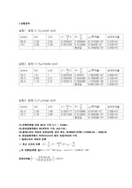 일반 물리실험 (전류천칭) 결론 및 결과