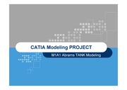 catia(카티아)v5R16 M1A1 Abrams(탱크)모델링 부품 17개