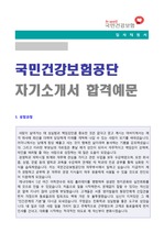 국민건강보험공단 6급 행정직 자기소개서 우수예문 [국민건강보험 자소서]