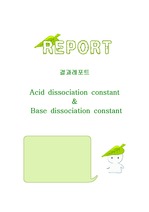 Acid dissociation constant & Base dissociation constant