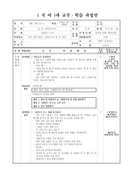 개정 1학년 국어과 쓰기 4단원 수업 지도안