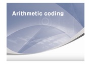 Arithmetic coding 개요 및 특징