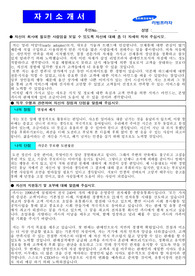 판매 상품기획 매장관리 자기소개서