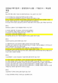 경영정보시스템_기말고사_예상문제