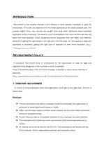 [영문] 채용 정책과 종류(Recruitment Policy and Types of Employment)