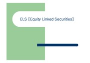 ELS [Equity Linked Securities]