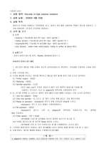 Viscosity of high polymer  결과 보고서