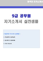 9급 공무원 자기소개서 (공무원 자소서/지원동기)
