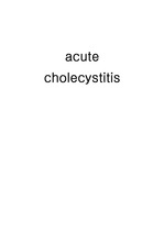 acute cholecystitis