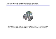 (영문ppt)아프리카의 빈곤은 식민주의의 유산인가?