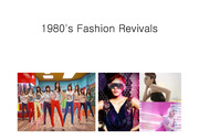 [패션]복고패션 (1980`s Fashion Revivals)