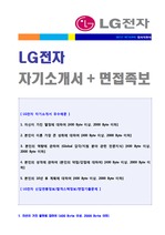 2019년 LG전자 마케팅본부 자기소개서 합격샘플 + 면접족보 - LG전자 채용 자소서/LG전자 지원동기 자기소개서예시