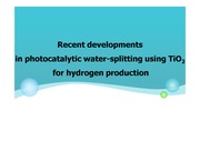 수소생산을 위한 광촉매인 TiO2에 대한 연구와 최근 동향