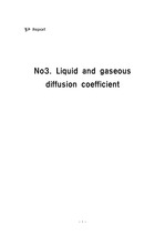 Liquid and gaseous diffusion coefficient