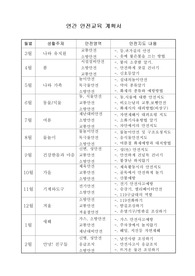 유치원 안전교육 연간계획서/유치원 안전교육 부모교육자료
