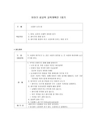 성교육 교육계획안,성교육 활동계획안