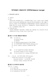 적하보험의 보험조건과 공동해손(General Average)