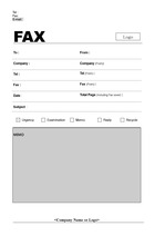 깔끔한 팩스 표지 (fax cover)