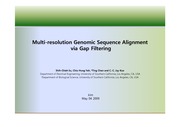 Presentaion for Multi-resolution Genomic Sequence Alignment via Gap Filtering