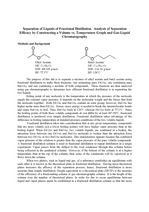 Friactional distillation