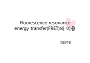 FRET(Fluorescence resonance energe transfe) 논문관련 PPT