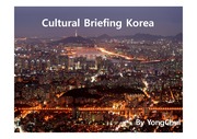 Cultural Briefing Korea