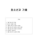 청소년과 가출