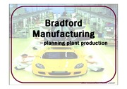 [생산관리]Bradford_Manufacturing ppt