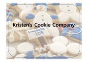 [생산관리]Kristen’s Cookie Company