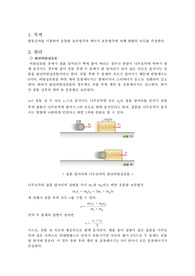 탄동진자에 의한 탄환의 속도 측정 예비리포트