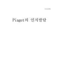 피아제의 인지발달