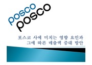 포스코,기업 소개,마케팅 제안,기업분석