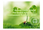 대구광역시 UNEP 환경연합회 연차회의 기획서