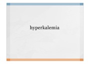 내과 hyperkalemia 고칼륨혈증 원인 진단 치료 ppt