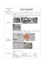 실험조리 퀵브레드 muffin의 젓는횟수의따른 관능평가