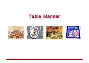 테이블 매너 자료