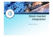 Report of Stock market intergration