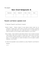 전기전자기초실험-Basic Circuit Backgrounds Ⅱ예비.