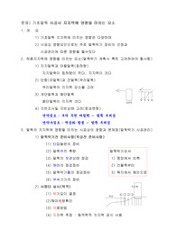 문제) 기초말뚝 시공시 지지력에 영향을 미치는 요소
