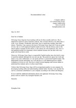 추천서(영문) - Recommendation Letter