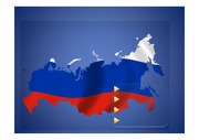 파워포인트 2007용 러시아(Russia)지도 디자인 다이어그램입니다.